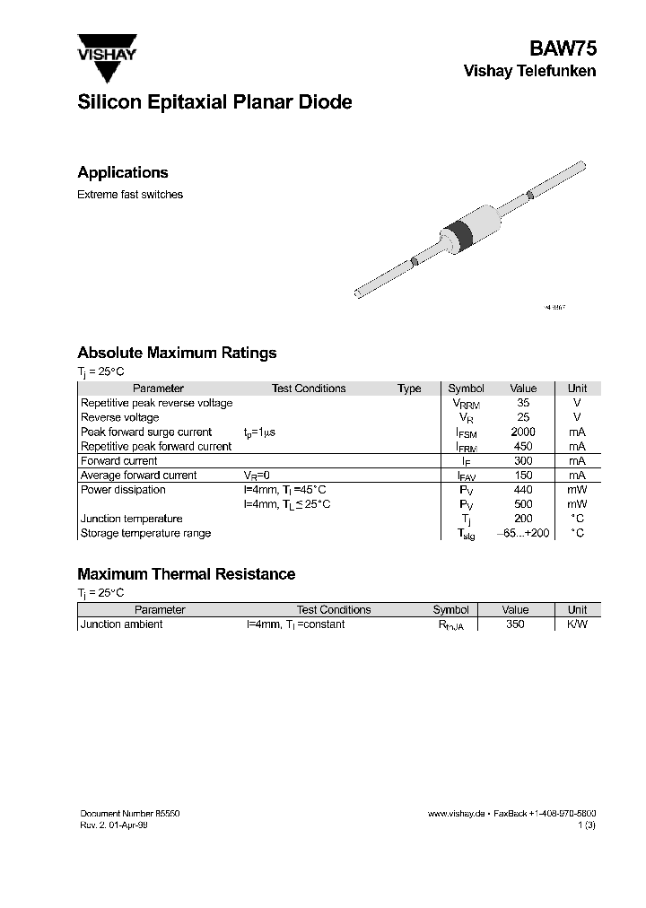 BAW75_1217622.PDF Datasheet