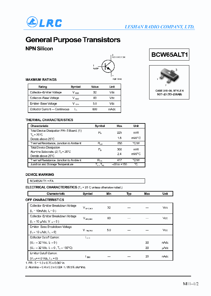 BCW65ALT1_1218480.PDF Datasheet