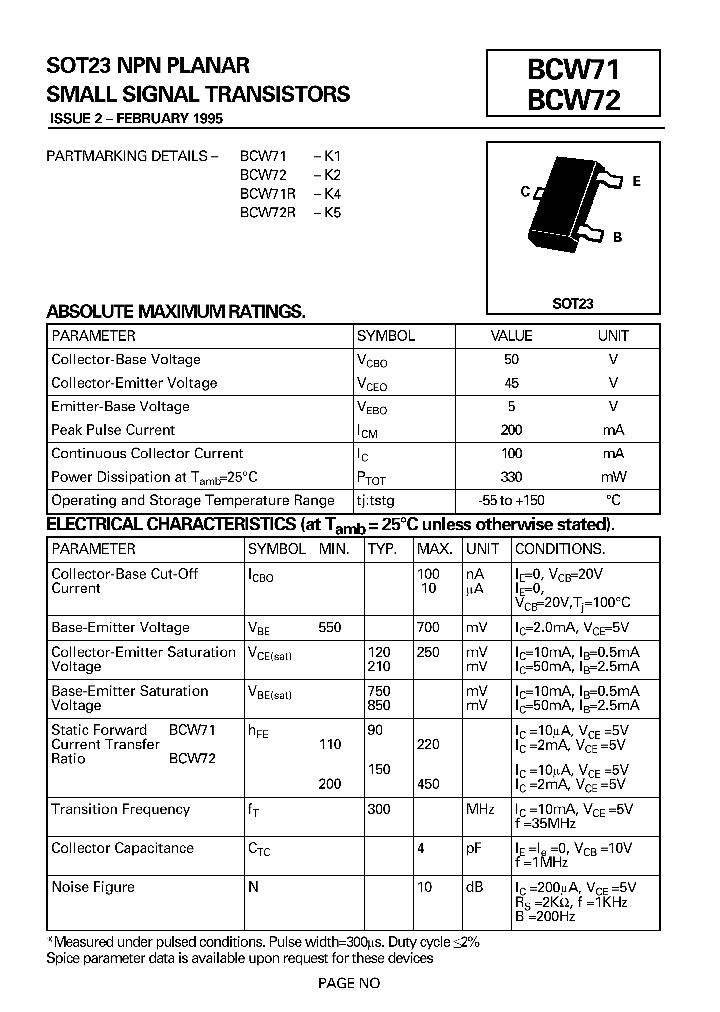 BCW71_1189453.PDF Datasheet