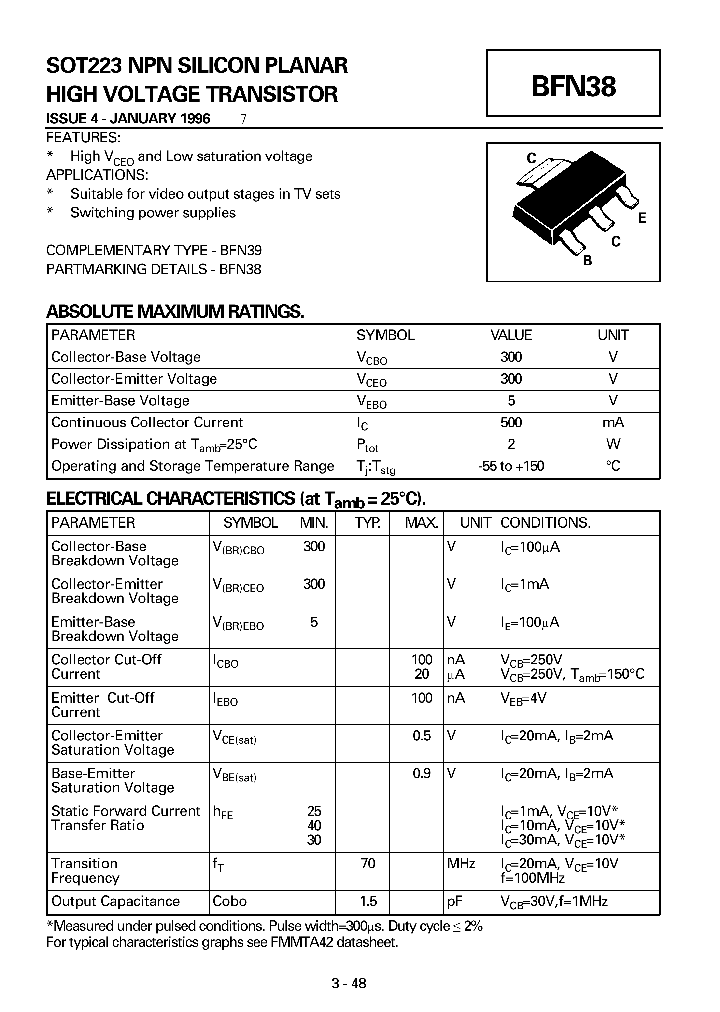 BFN38_1130342.PDF Datasheet