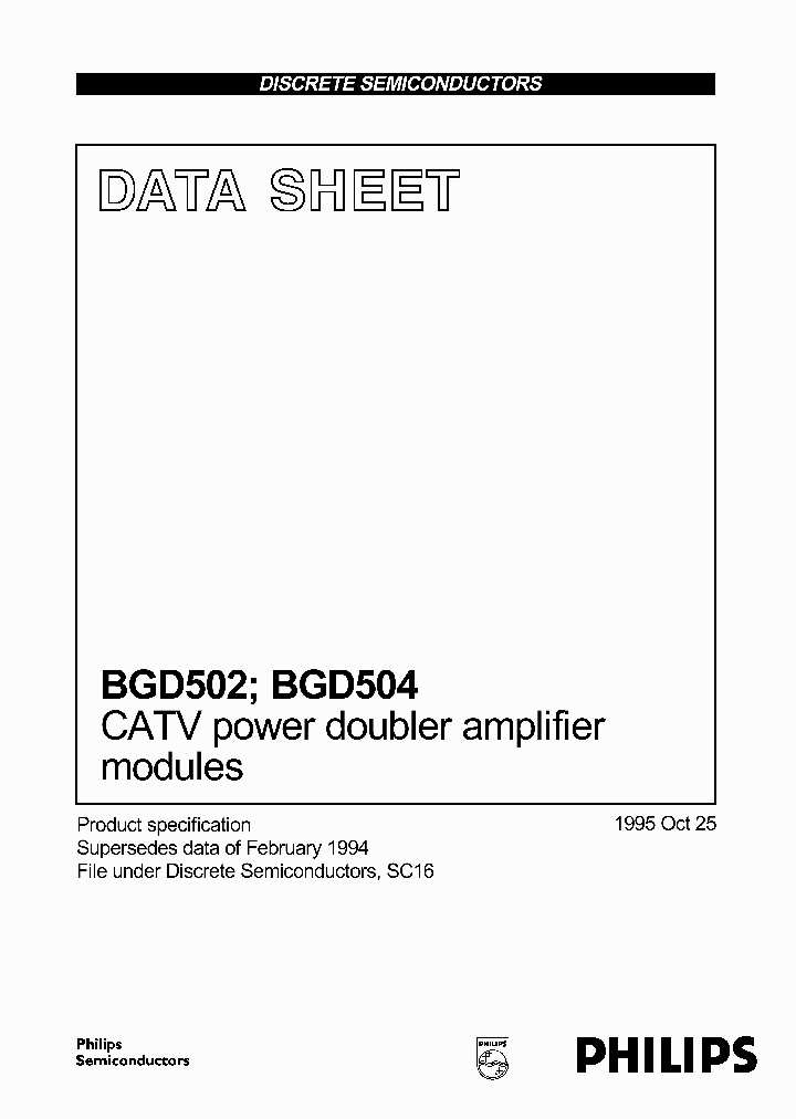 BGD502_1115739.PDF Datasheet