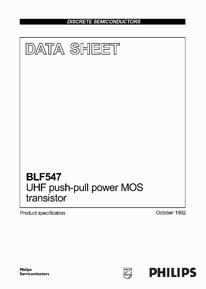 BLF547_1219721.PDF Datasheet