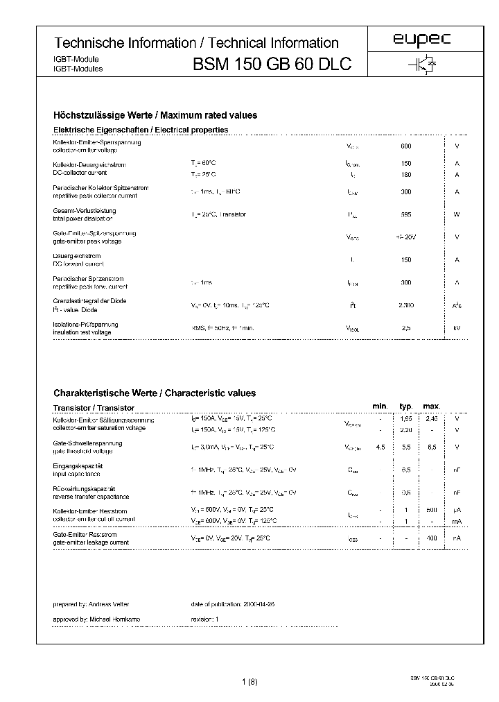 BSM150GB60DLC_1220650.PDF Datasheet