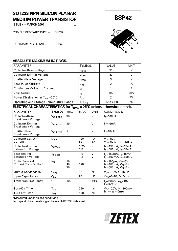 BSP42_1220746.PDF Datasheet