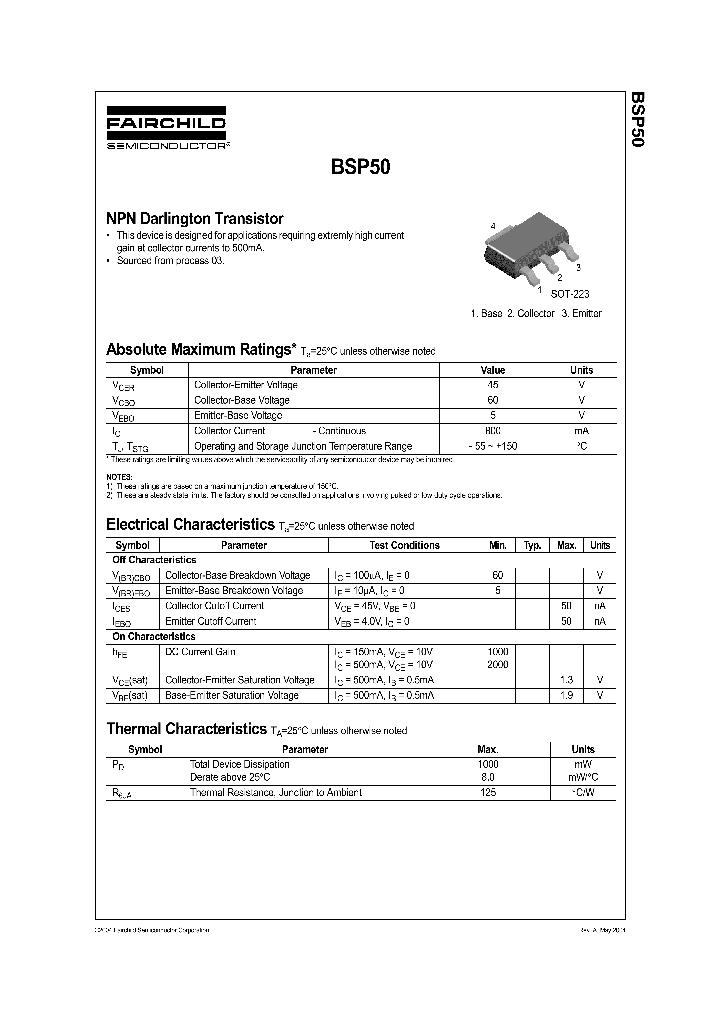 BSP50_1220754.PDF Datasheet