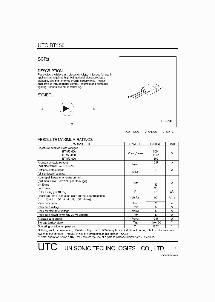 BT150_1220976.PDF Datasheet