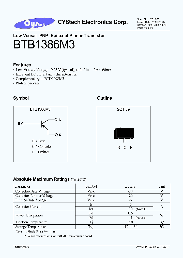 BTB1386M3_1221163.PDF Datasheet
