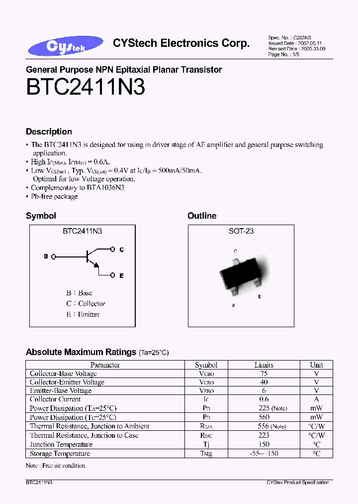 BTC2411N3_1221180.PDF Datasheet
