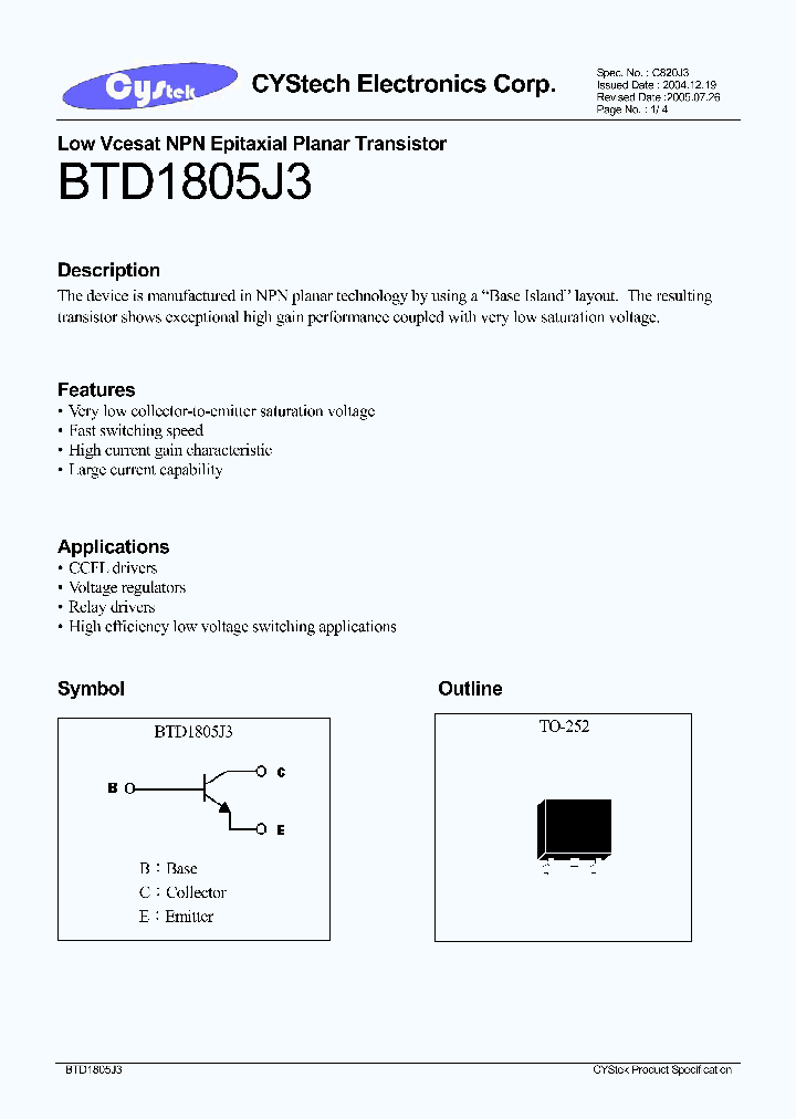 BTD1805J3_1221221.PDF Datasheet