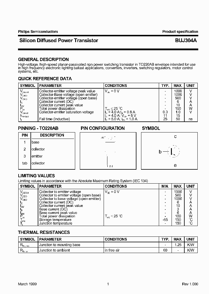 BUJ304A_1221826.PDF Datasheet