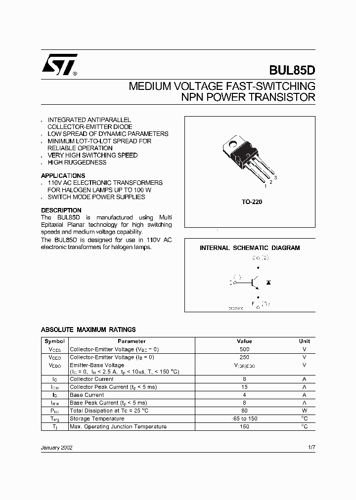 BUL85D_1222192.PDF Datasheet