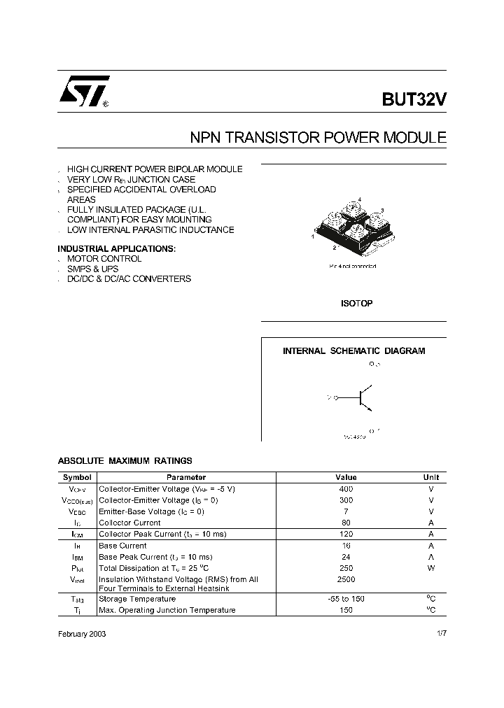 BUT32V03_1222267.PDF Datasheet