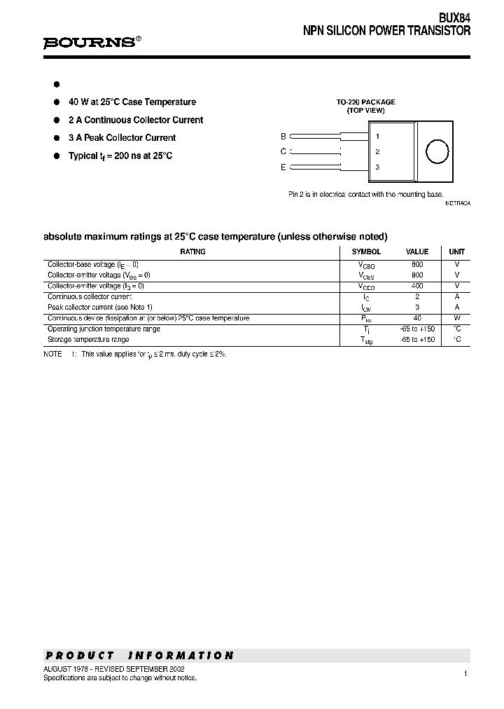 BUX84_1112890.PDF Datasheet