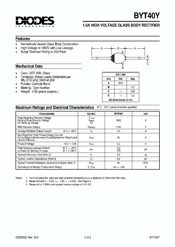 BYT40Y_1222695.PDF Datasheet