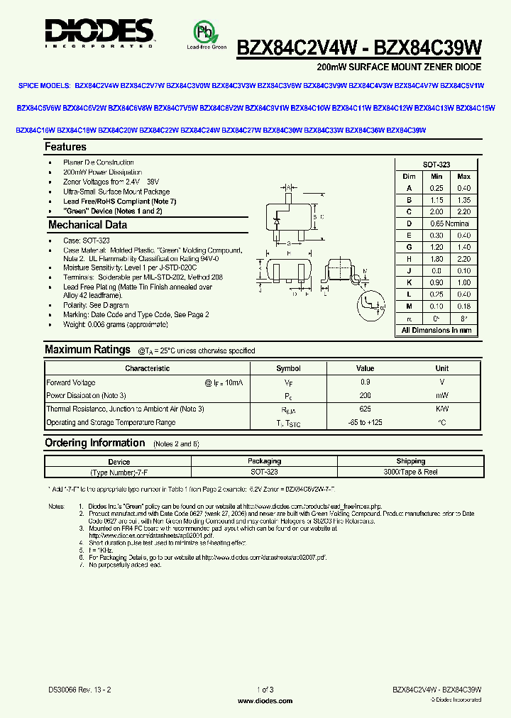 BZX84C9V1W-7-F_1223006.PDF Datasheet