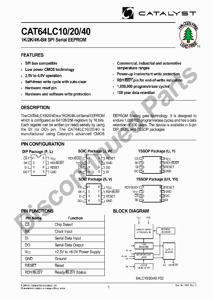 CAT64LC40PITE13_842329.PDF Datasheet