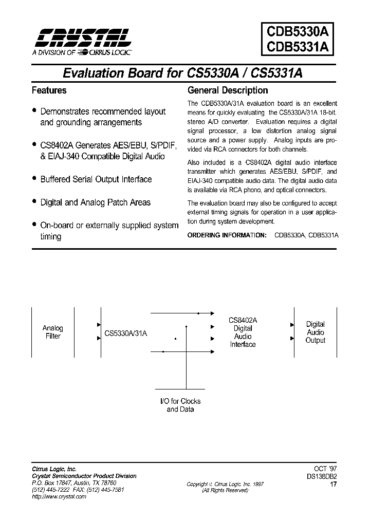 CDB5331A_1225142.PDF Datasheet