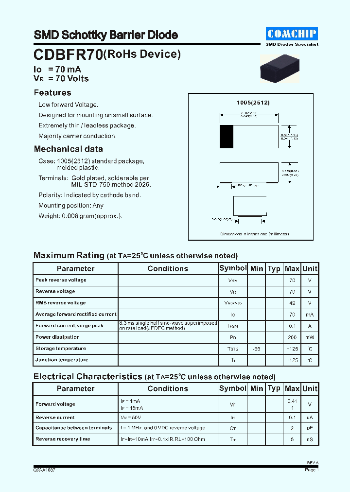 CDBFR70_1225212.PDF Datasheet