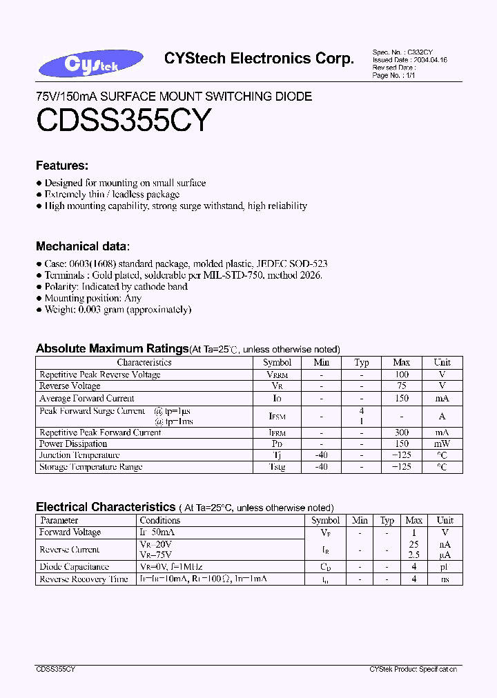 CDSS355CY_1225574.PDF Datasheet