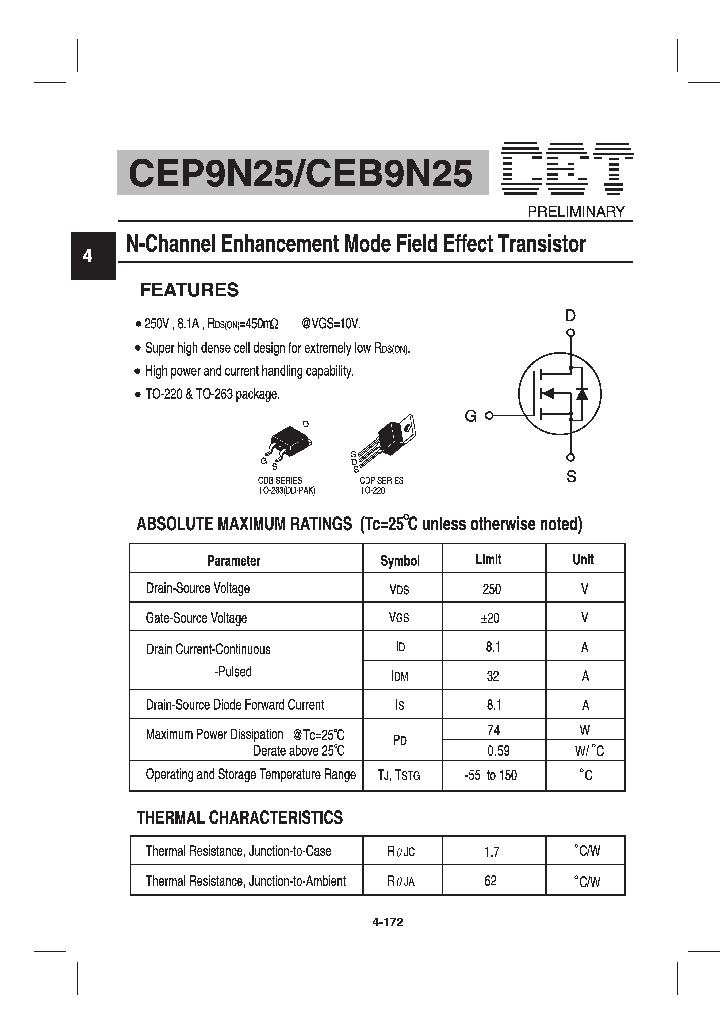 CEP9N25_1225847.PDF Datasheet