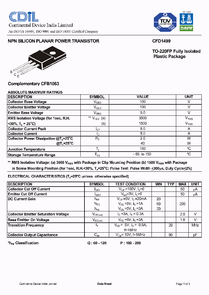 CFD1499_1175982.PDF Datasheet