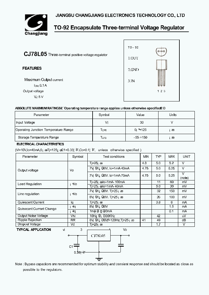 CJ78L05-TO-92_1226263.PDF Datasheet