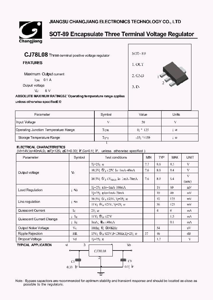 CJ78L08-SOT-89_1226268.PDF Datasheet