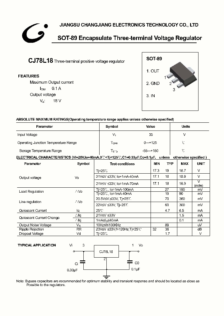 CJ78L18-SOT-89_1226277.PDF Datasheet