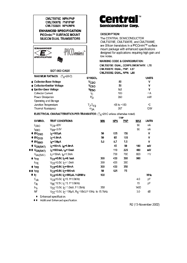 CMLT5078E_1122402.PDF Datasheet