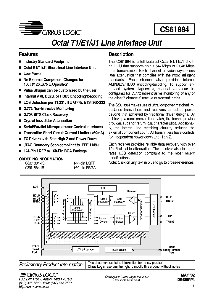 CS61884-IB_1112897.PDF Datasheet