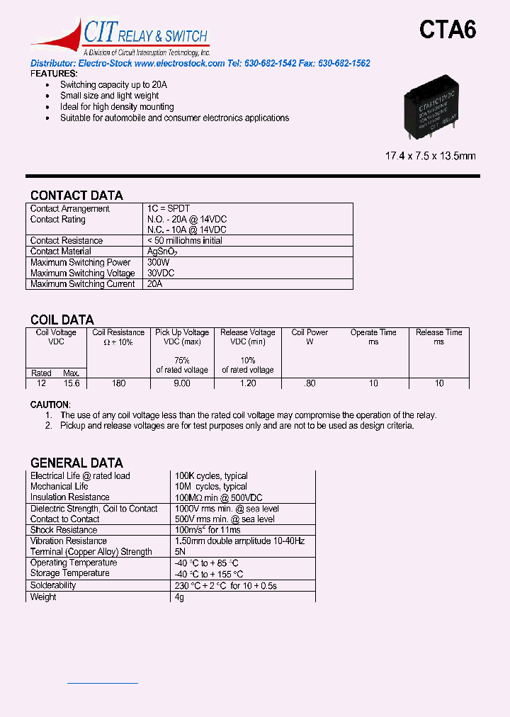 CTA61CS12VDC_1229299.PDF Datasheet