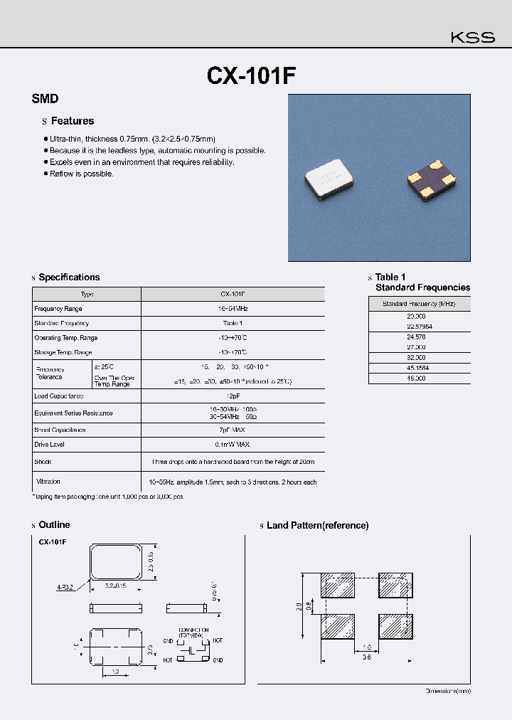 CX-101F_1229455.PDF Datasheet