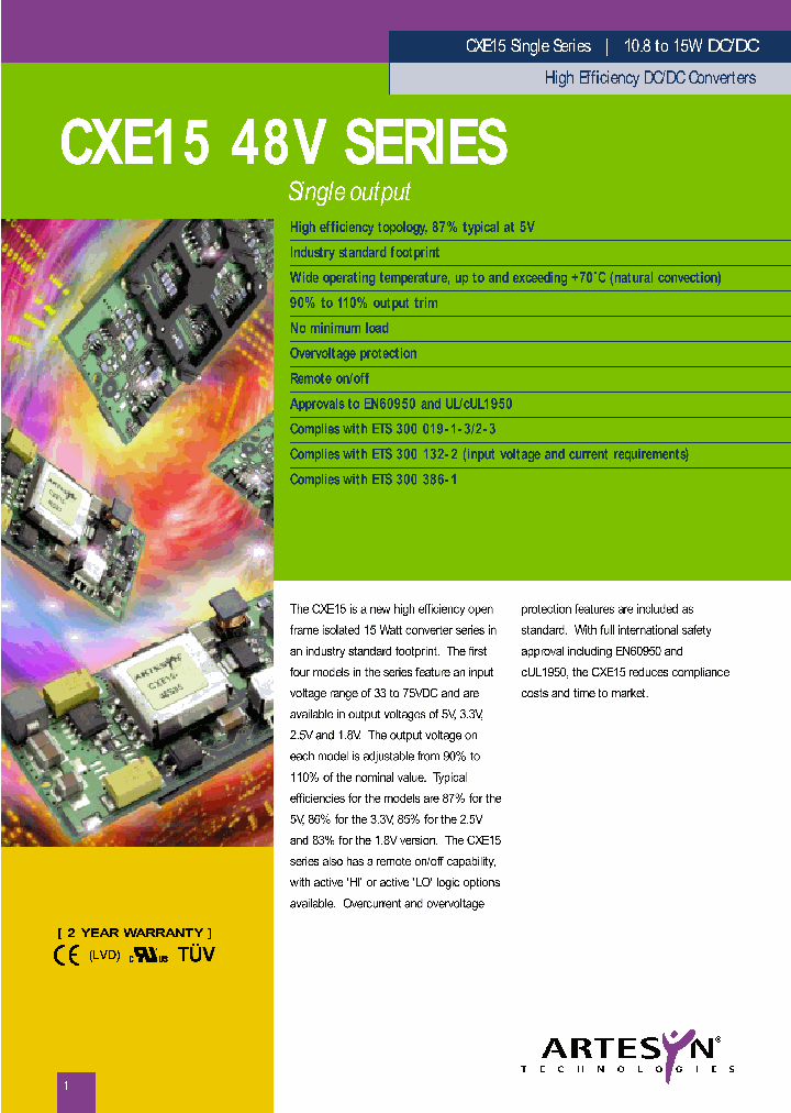 CXE15-48S3V3_1229953.PDF Datasheet
