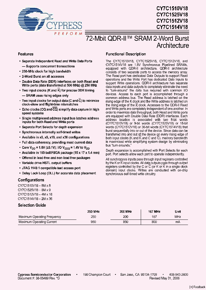 CY7C1525V18-167BZI_1087397.PDF Datasheet