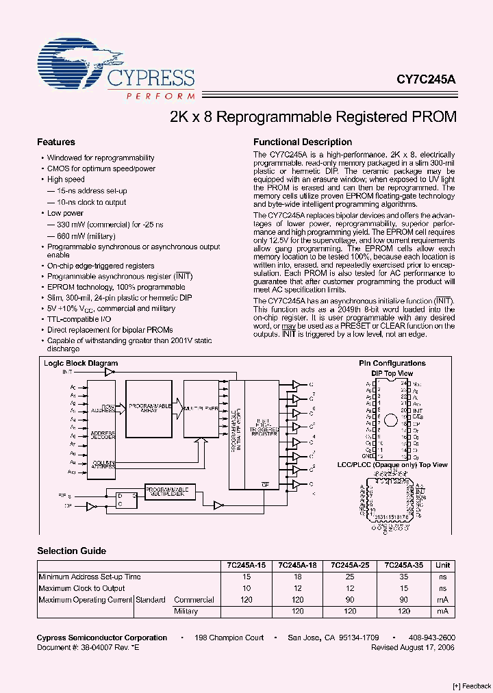 CY7C245A06_1093609.PDF Datasheet