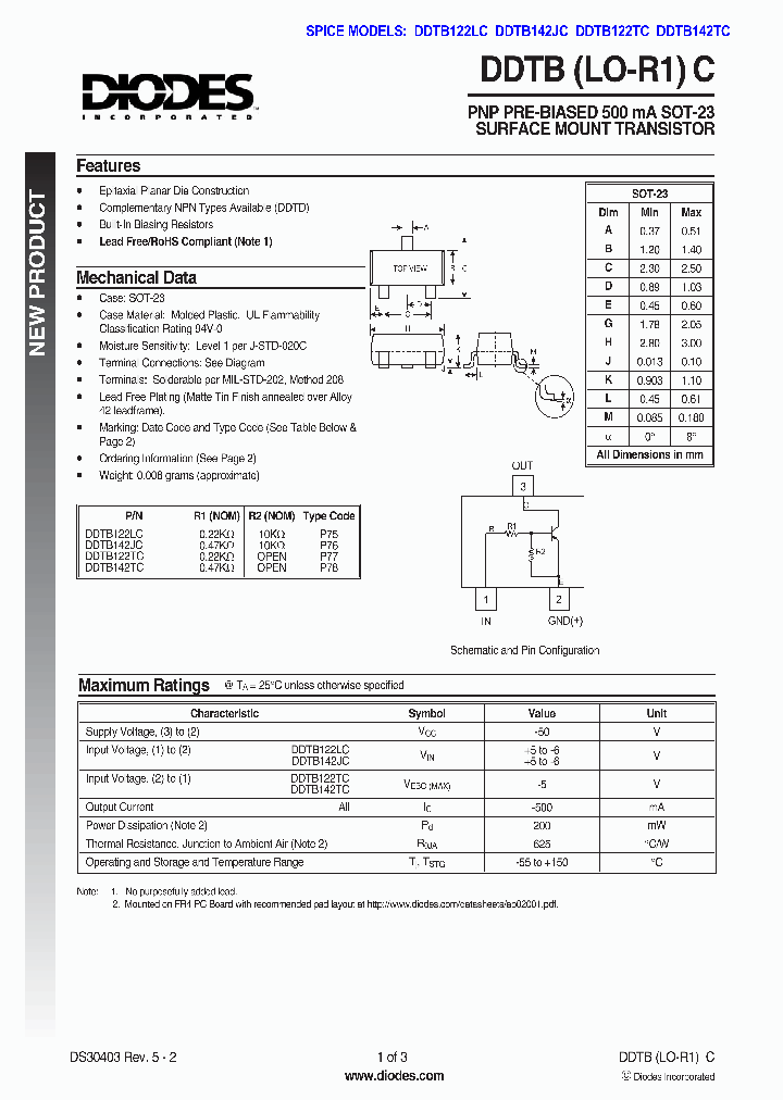 DDTB122TC-7-F_1105277.PDF Datasheet