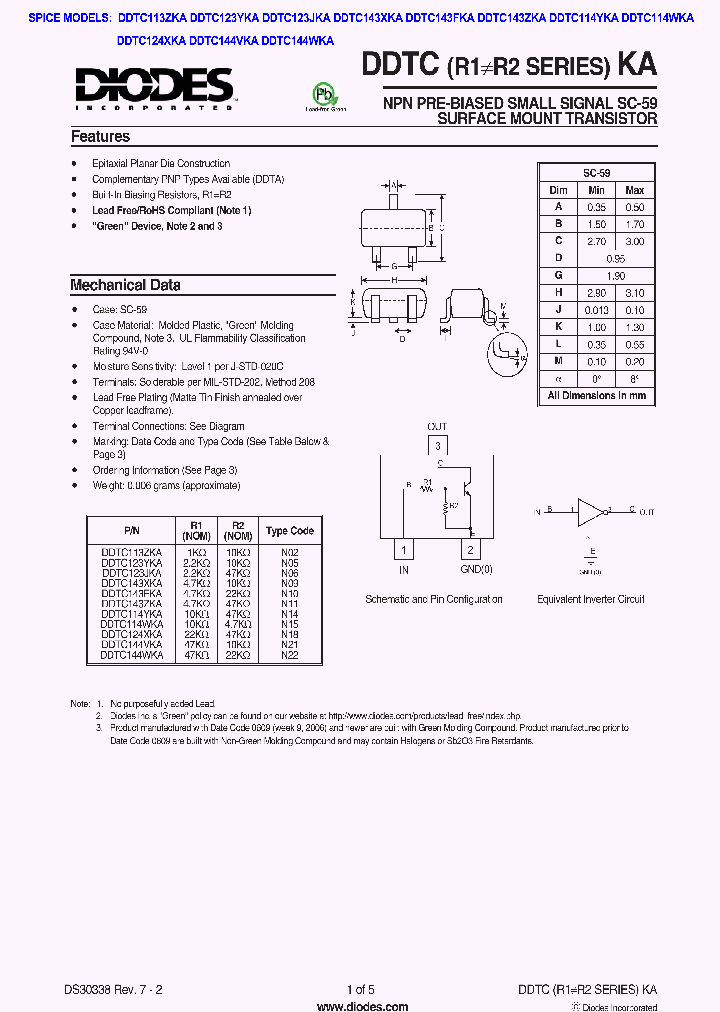 DDTC144WKA-7-F_1232026.PDF Datasheet