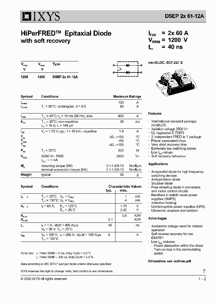 DSEP2X61-12A_1234695.PDF Datasheet