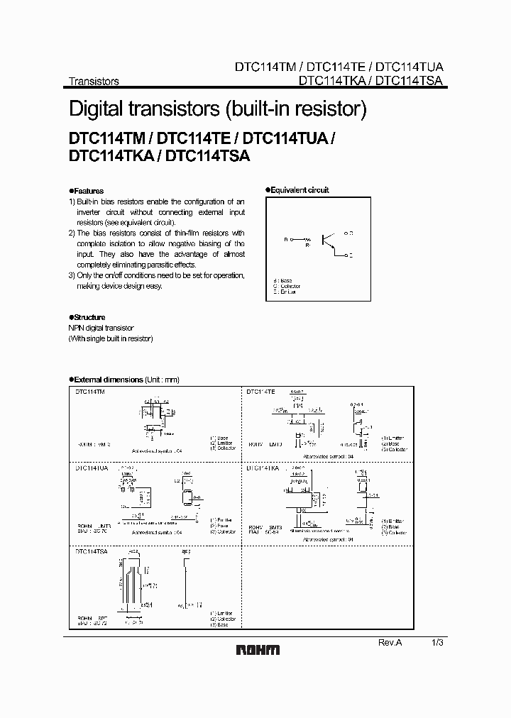 DTC114TE_1151700.PDF Datasheet