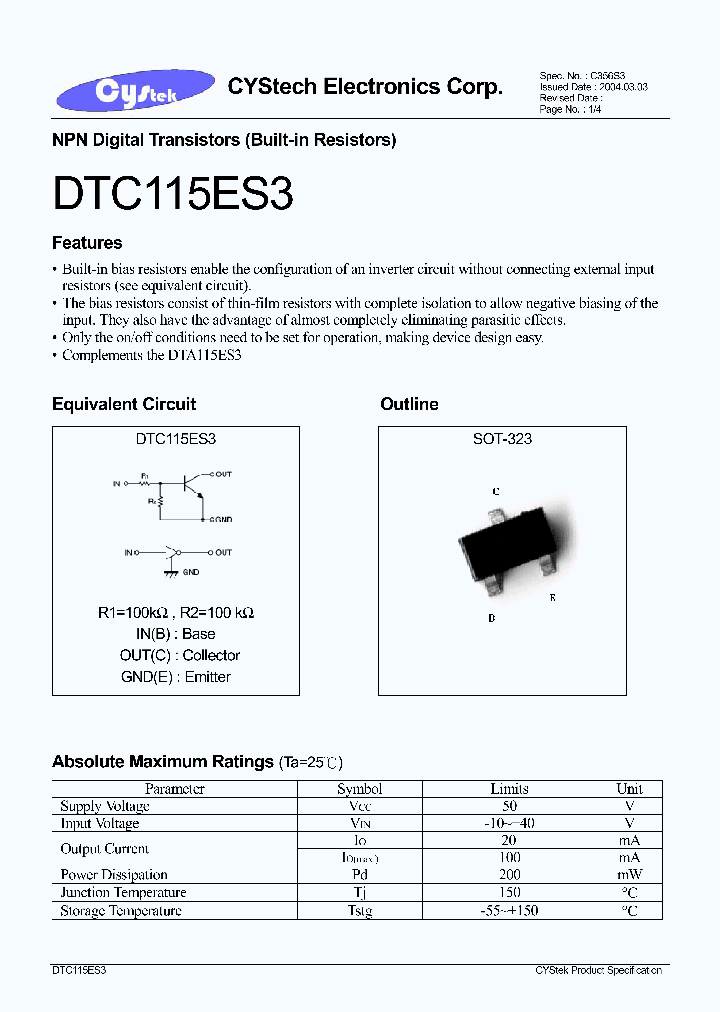 DTC115ES3_1235114.PDF Datasheet