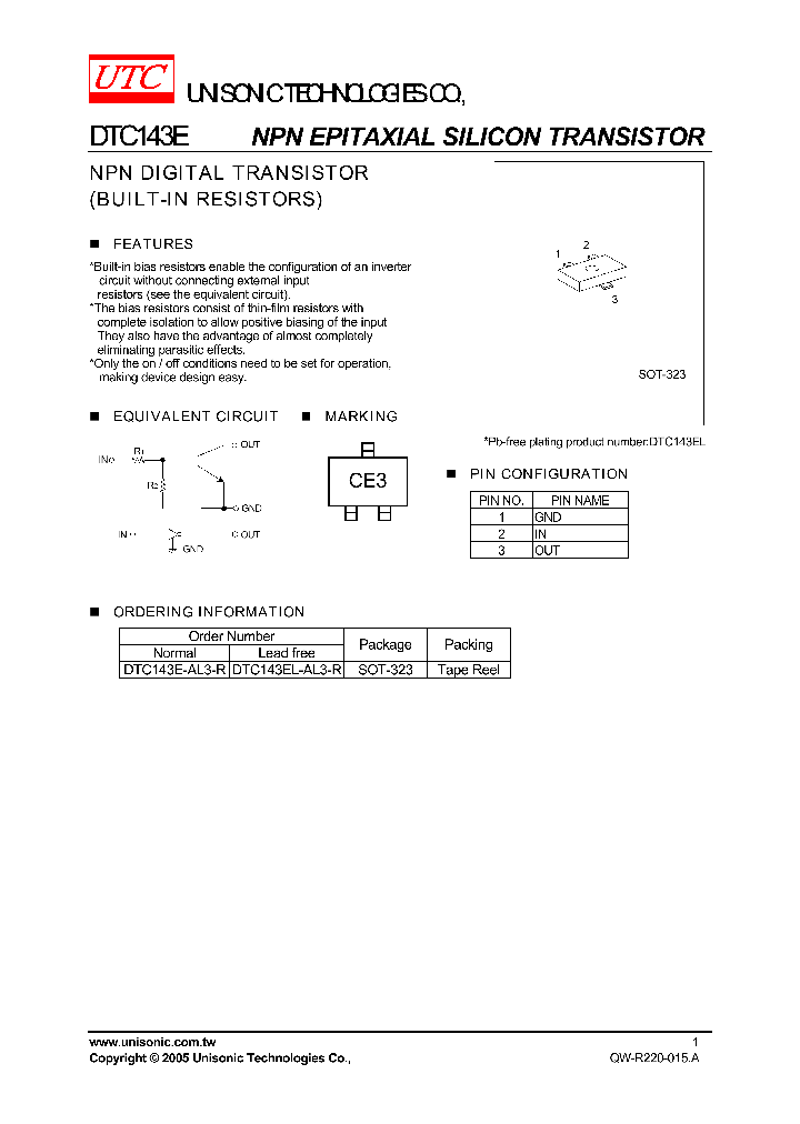 DTC143EL-AL3-R_1082791.PDF Datasheet