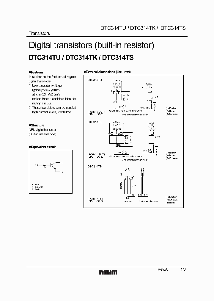 DTC314TU_1235195.PDF Datasheet