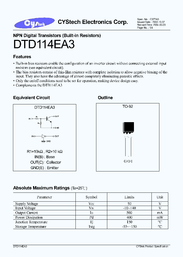 DTD114EA3_1235224.PDF Datasheet