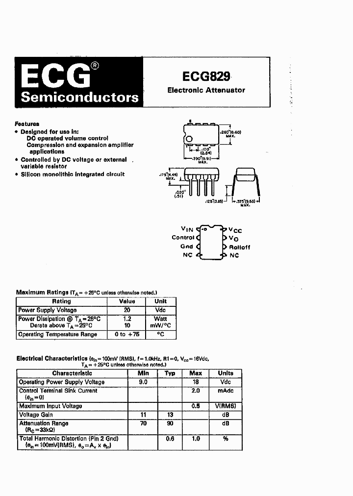 ECG829_1235785.PDF Datasheet