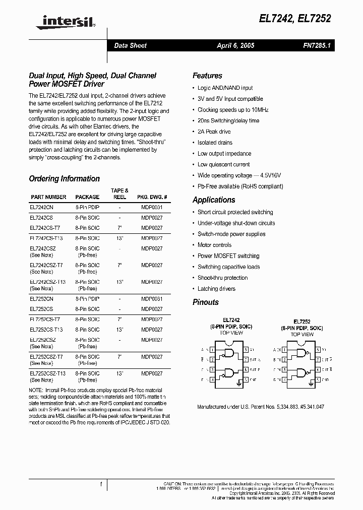 EL7242CN_1132896.PDF Datasheet