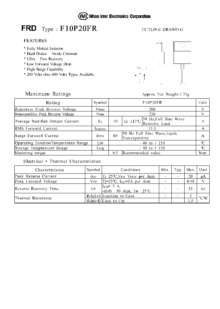 F10P20FR_1238497.PDF Datasheet