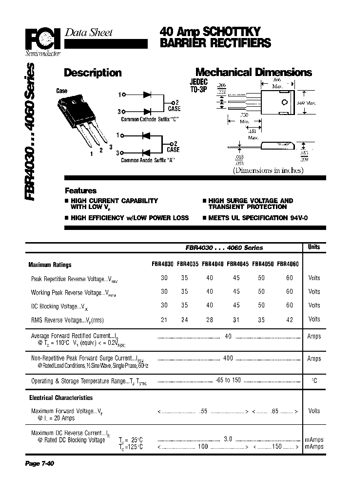 FBR4060_1238958.PDF Datasheet