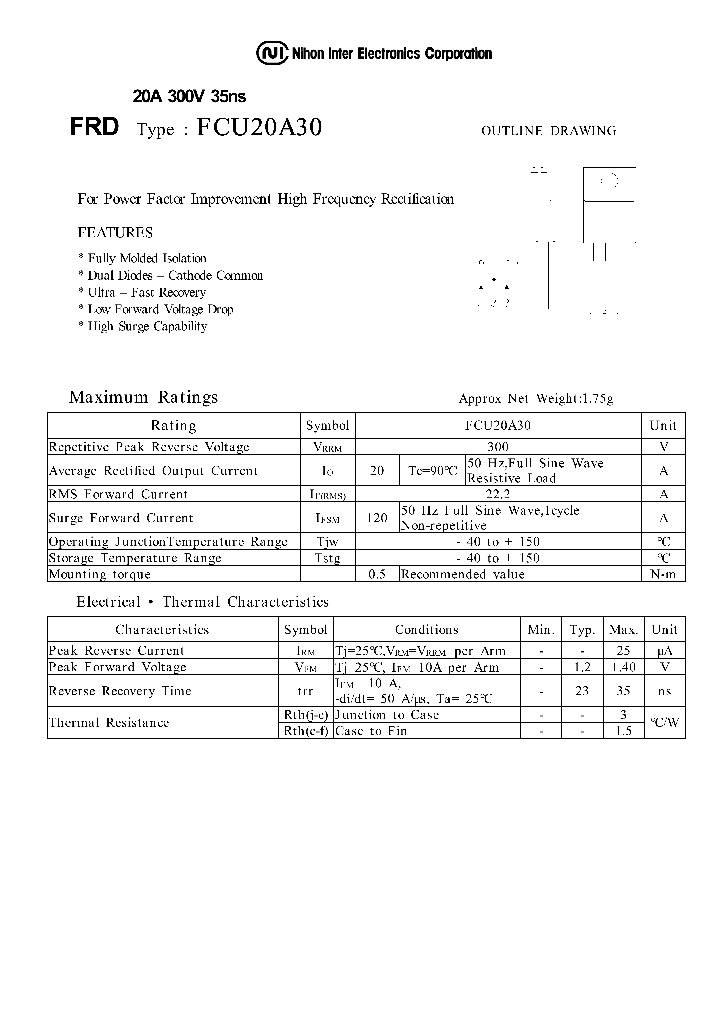 FCU20A30_1239123.PDF Datasheet