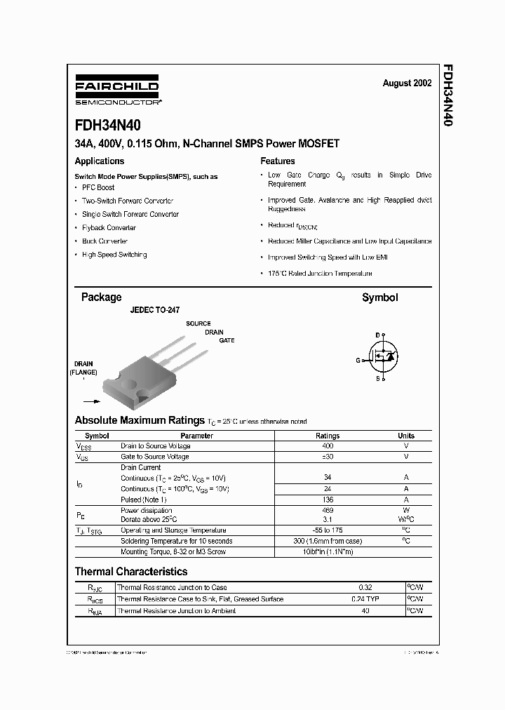 FDH34N40_1239438.PDF Datasheet