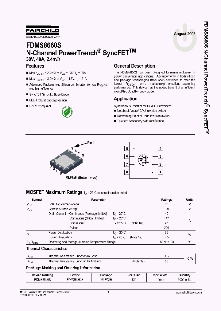 FDMS8660S_1239505.PDF Datasheet